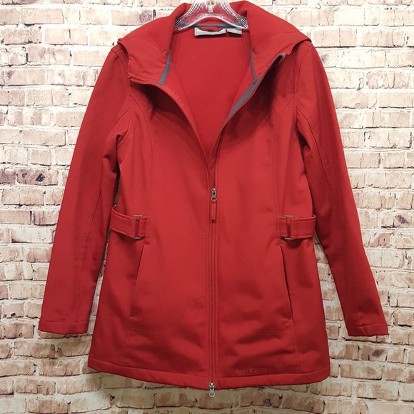 Free Tech Jackets & Blazers - Free Tech Jacket Lined Hooded Red Size Medium 8-10